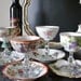 Wedding shot glasses / tea cup wine glass / vintage teacups / vintage demitasse tea cups / special occasion / parties / repurposed set of 4