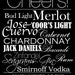 Wedding Reception Bar Service Sign or Poster