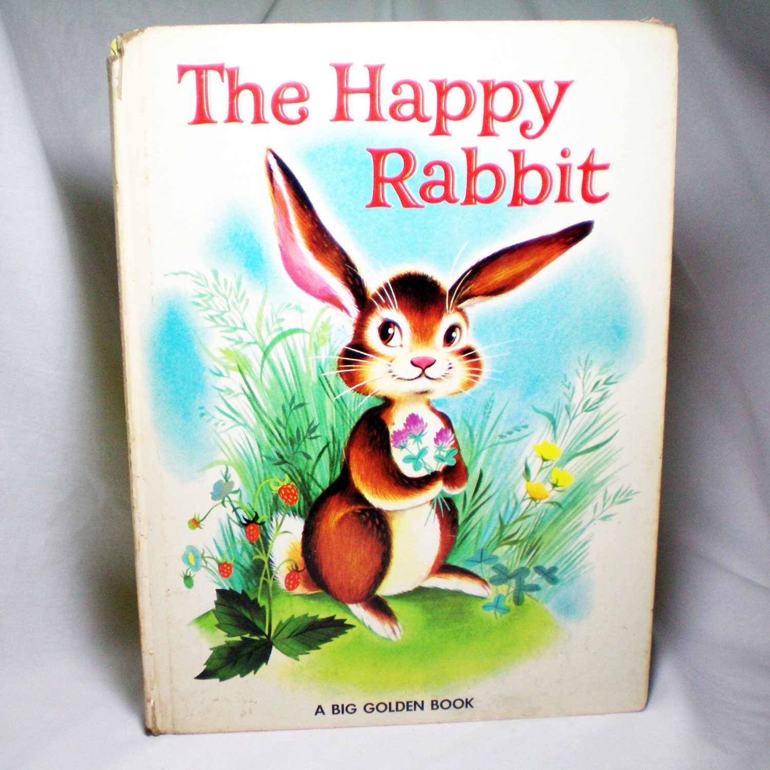 The Happy Rabbit - Vintage - A Big Golden Book