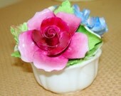 Antique Coalport Floral Figurine. Bone China. Coalport Porcelain Works, England