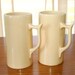 Vintage but Mod Demitasse or Expresso Cups. Cream Colored Ceramic