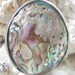 Vintage Paua Pendant Vintage Paua Necklace Paua Cabochon Pendant Large Paua Pendant Vintage Abalone Pendant Vintage Abalone Necklace Seashel