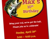 Fishing Birthday Party Invitation Printable
