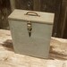 Wooden Storage Box with Hinged and Latched Lid