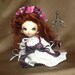 Magenta and White Renaissance Gown Outfit for Pukifee / Lati Yellow / 16cm sized BJD