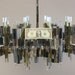 RESERVED CURRENTLY for MW.....Mid Century Chandelier by Gaetano Sciolari. Hanging Lamp, Pendant Lamp, Light Fixture, Modernist Lamp.
