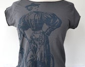 Susan B American Apparel Tee Hand Screen Printed Sleeveless shirt
