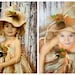 Scarecrow tutu dress. Crocheted top and with raffia and matching hat . Flower and crow embellishments