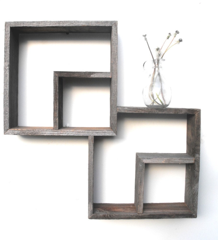 Barnwood Shadow Box Shelf