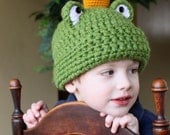 Frog Prince Hat - Crochet Pattern - Permission to sell finished items