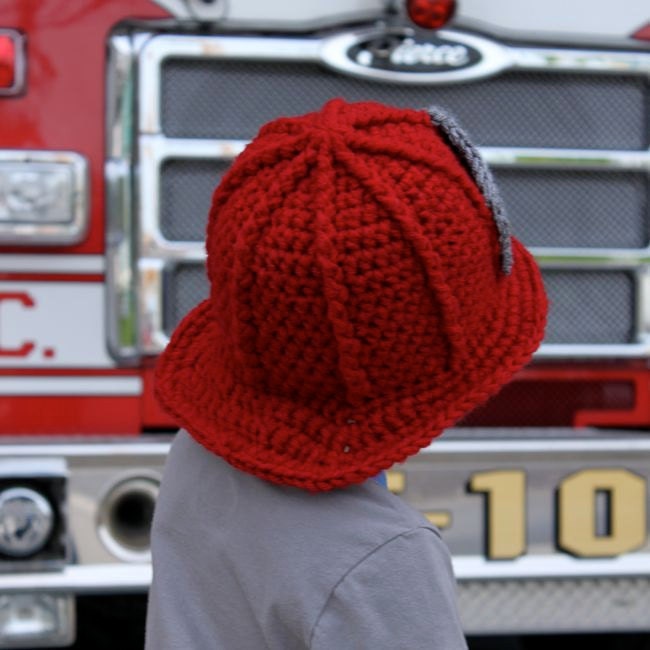 Firefighter Helmet - Crochet Pattern - Permission to sell finished items