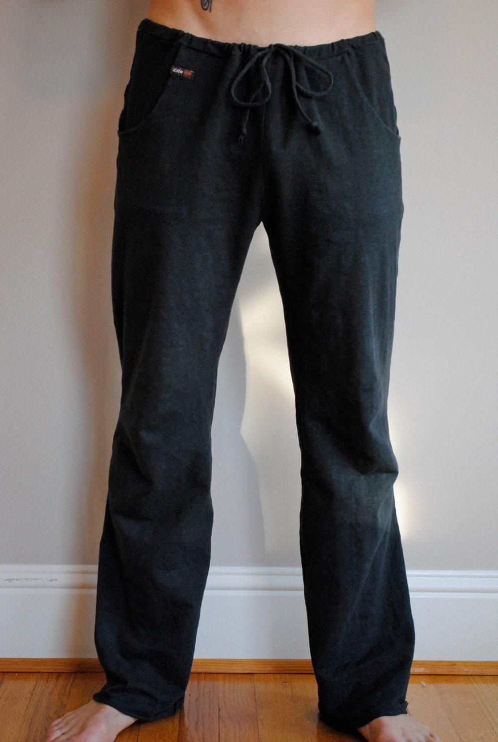 Men's organic yoga pants by "Lila Organics"