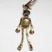 Pinocchio Puppet Antiqued Brass Necklace