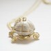 Cinderella White Pumpkin Carriage Locket Necklace