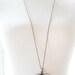 Vintage Style Antiqued Brass Origami Bird Long Necklace