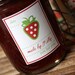 Strawberry Jam Labels (Personalized) - 32 qty