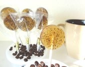 12 Kona Coffee Lollipops-Gourmet Artisan Candy-Dozen-Natural Flavors-Vegan-Made In Hawaii- Hard Candy Suckers