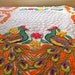 Vintage Chenille Bedspread - Beautiful Pair of Peacocks