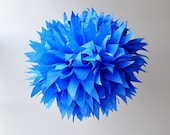1 Large Tissue Pom Pom - Sapphire