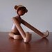 Kay Bojesen Style Monkey Danish Modern Mid Century Vintage Wooden Toy 1950s 50s