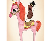 Unicorn and peanut 8"x10" print
