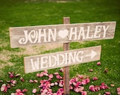 Hand Painted Wedding Signs LARGE FONT Wood Wedding Sign. Reception Decorations. Outdoor Wedding Decor