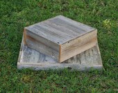 Large Cake Stand Rustic Wood Stand Cupcake Display Cake Box Reclaimed Wood Cake Display Reception Decorations Country Cakes