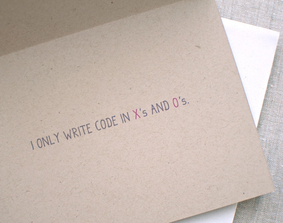 Valentine Card - Robot Card, Nerd Love, Ecofriendly