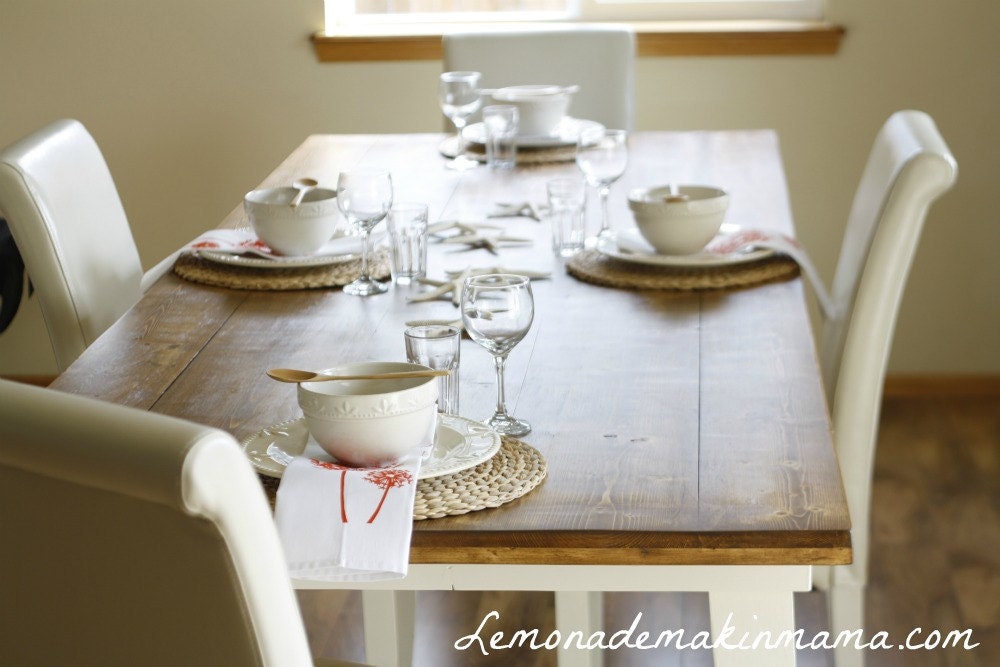 On SALE NOW. Orange Dandelion Dinner Napkins (4 piece set)
