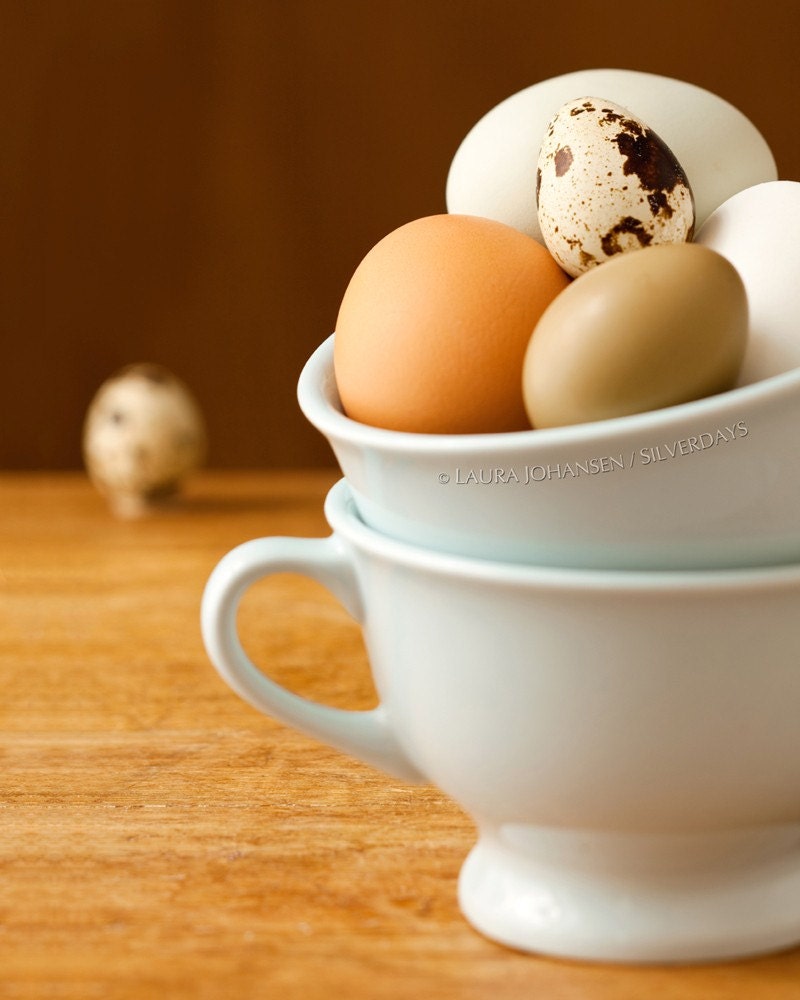 Eggs in Blue Teacup Fine Art Photograph Photo