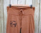 too tired to argue Elephant Yoga Pants in Terracotta, pajamas, lounge pants, maternity pants, S,M,L,XL