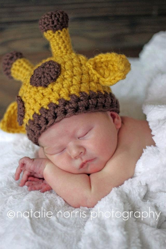 Baby Giraffe Hat Perfect Newborn Photo Prop Halloween Costume