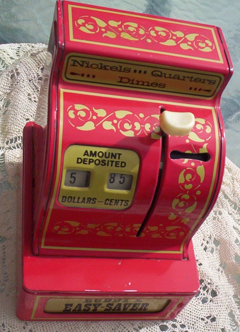 Vintage Toy Bank. Vintage Toy Cash Register by YesterdaysToys