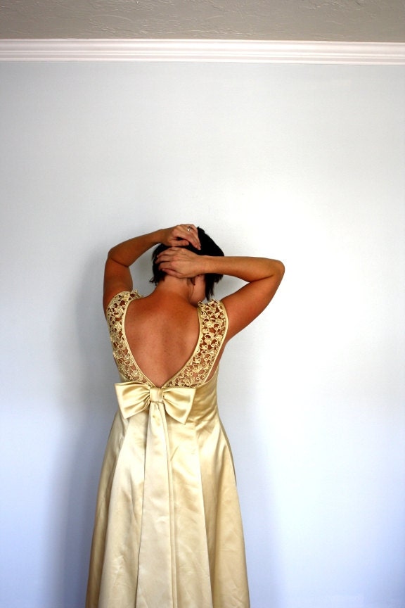SALE- Ode to Belle - Vintage Yellow - gold-dress gown