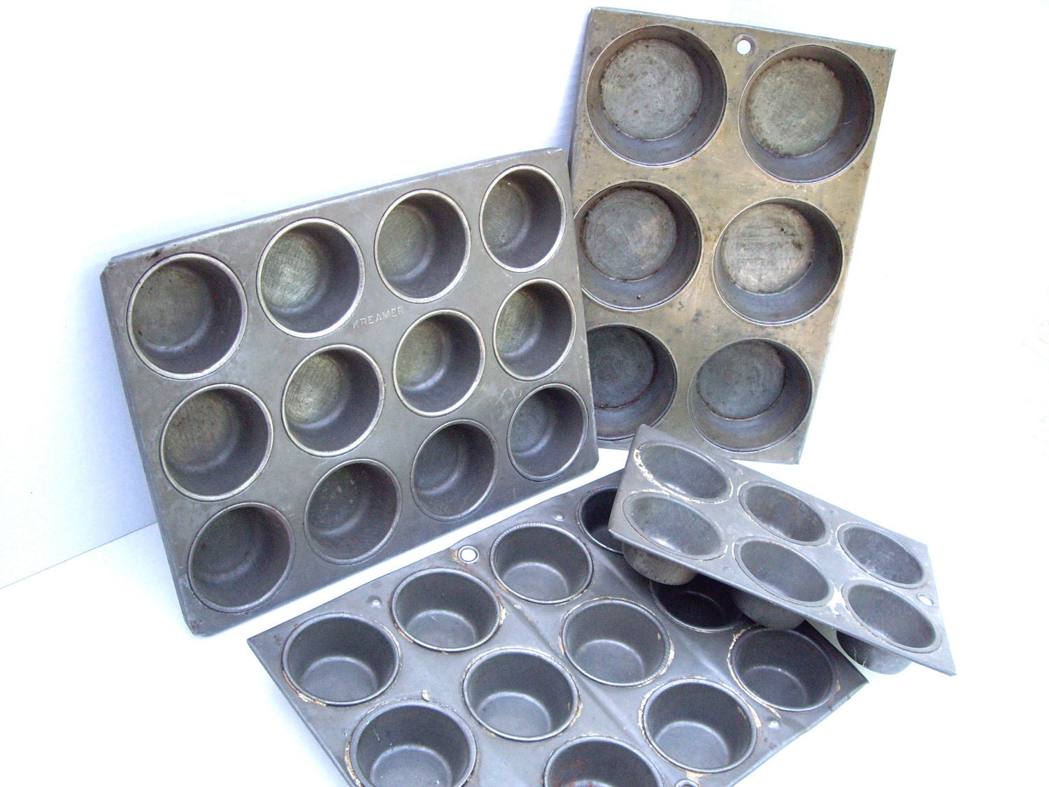 Vintage Muffin Tins Cupcakes Kreamer 1950s