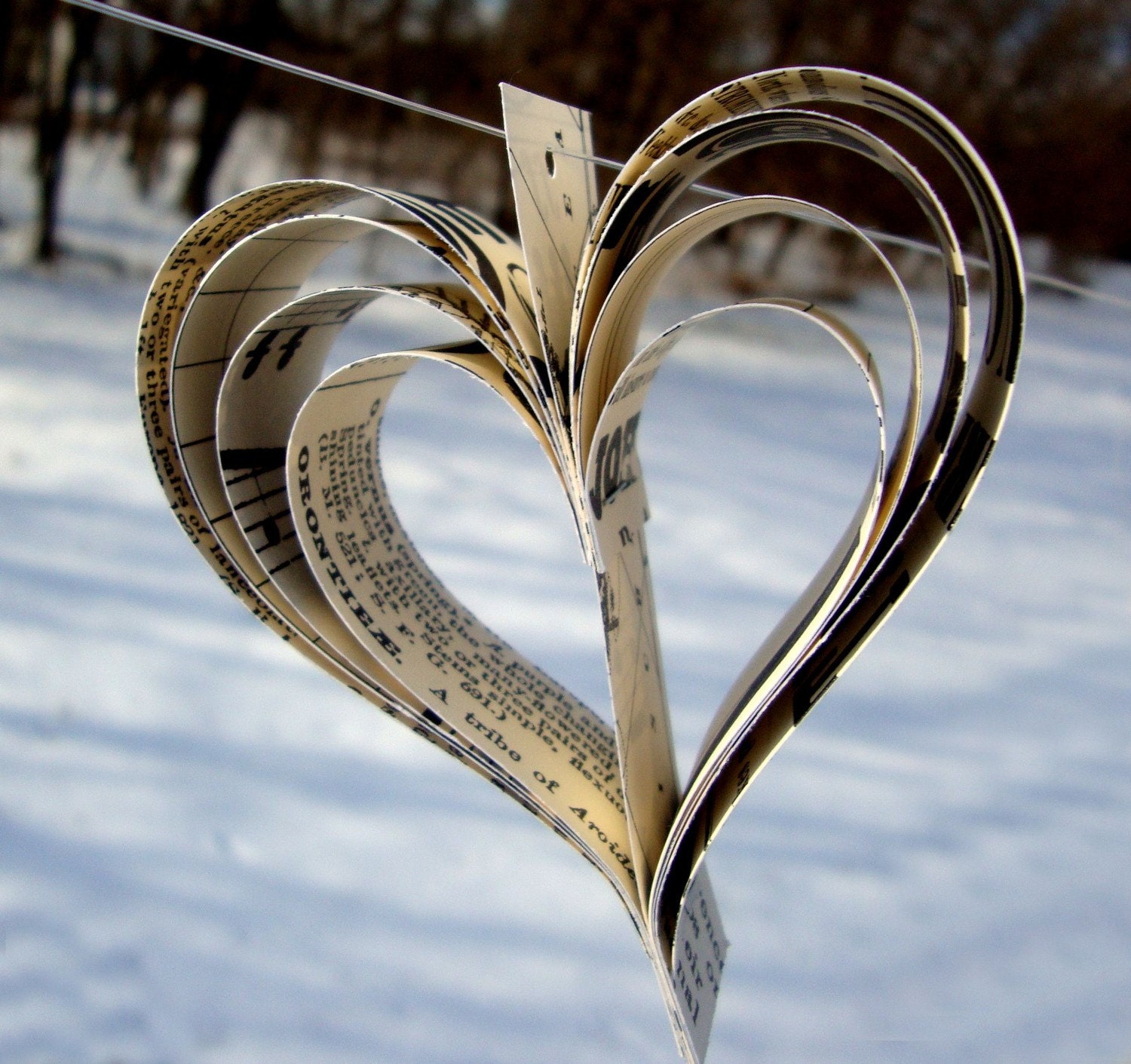 Valentines day Garland paper hearts banner