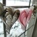 Heart garland banner Pretty in Pink