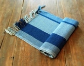 Blue Striped Handwoven Table Runner