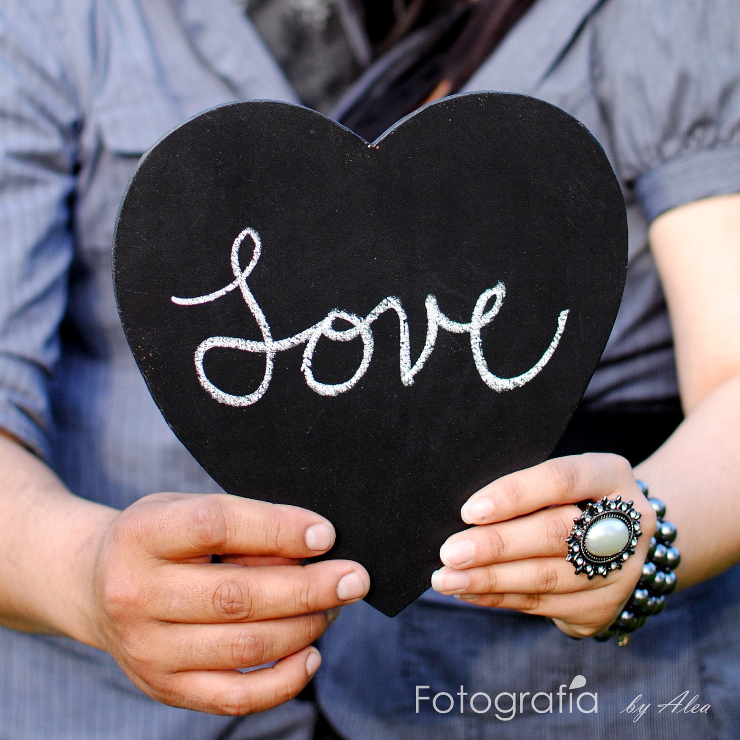 Large Chalkboard Heart Sign- Photo Booth Prop- Ready to Ship