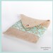 Tan Burlap CD Pouches (Set of 5) You Choose Band Colors