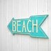 Wooden beach sign - lake sign - turquoise - shabby chic  signs