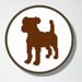 Counted Cross stitch Pattern PDF. Instant download. Puppy Silhouette. Includes easy beginners instructions.