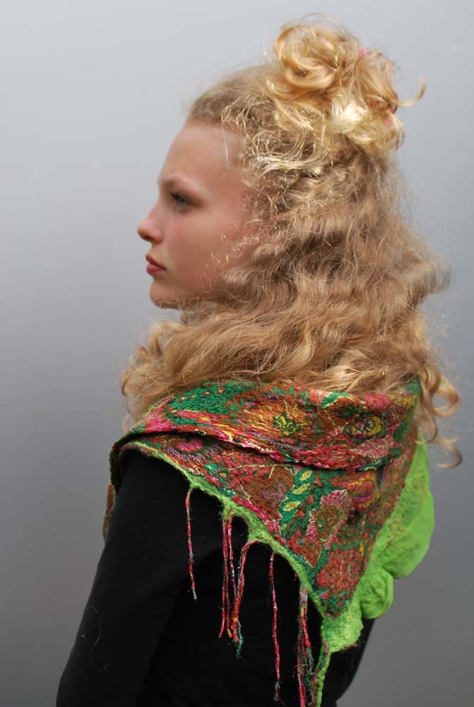 Gorgeous triangle summer scarf Provence RESERVERD for Gina please don't buy