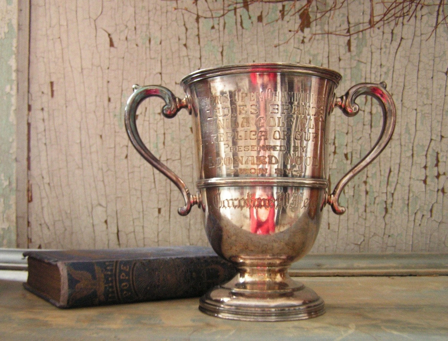 Wonderful Vintage Trophy Loving Cup Antique Old