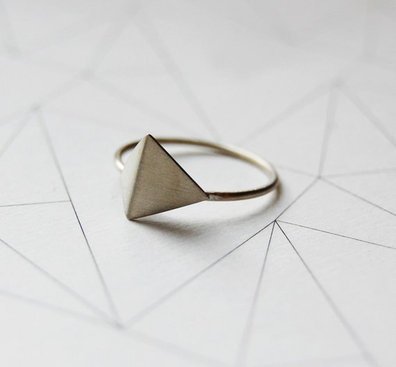 Sterling silver geometric ring "Les géométriques" Nro 5 FREESHIPPINGFRANCE