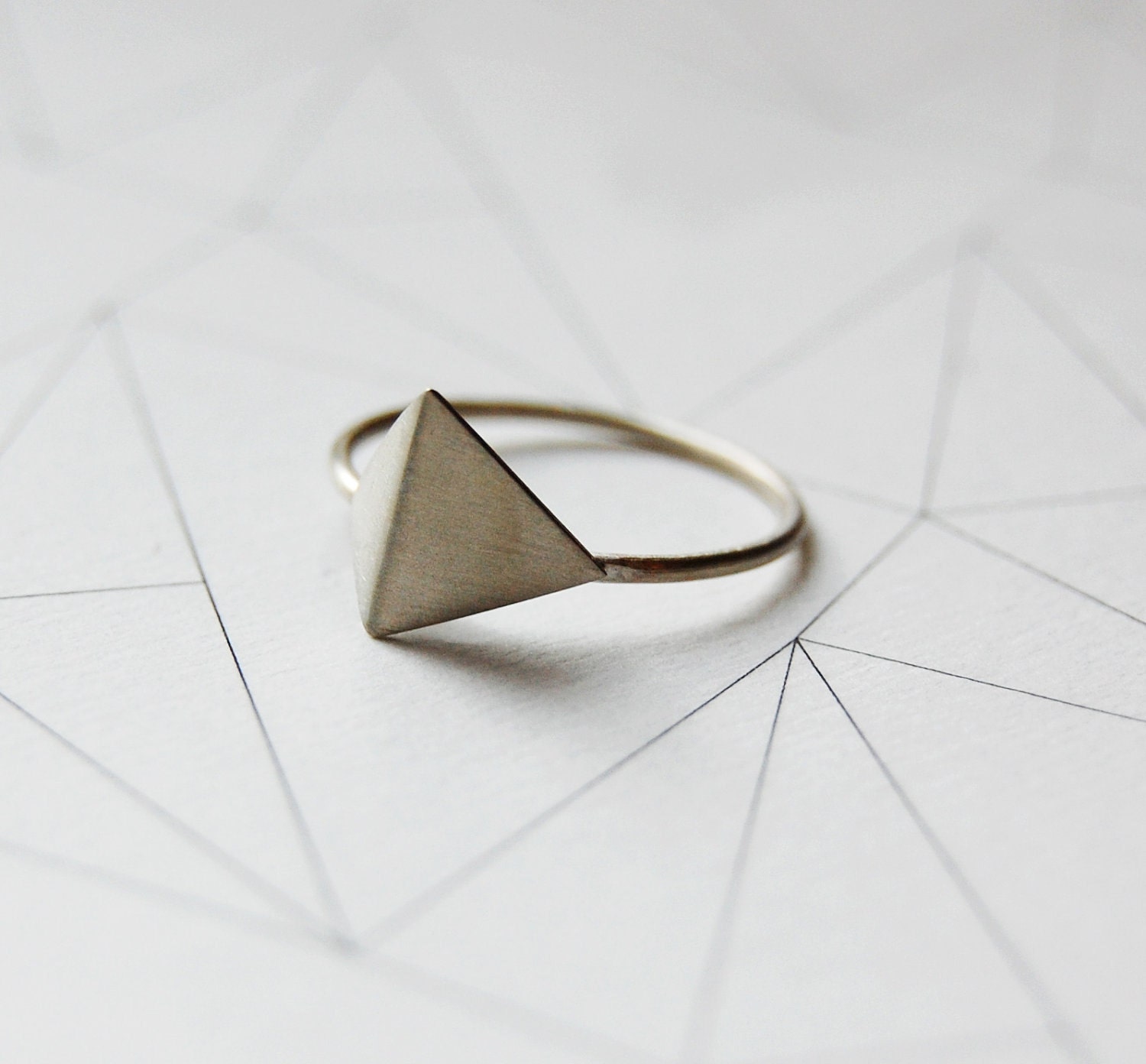 Sterling silver geometric ring "Les géométriques" Nro 5 FREESHIPPINGFRANCE