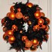 Halloween Wreath, Fall Wreath - 17" wide ONLY 1 LEFT for the season!