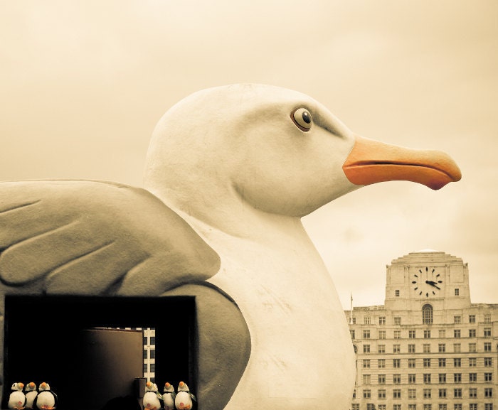 Surreal London photography - Fine art photography photo of London's South Bank - 8x10