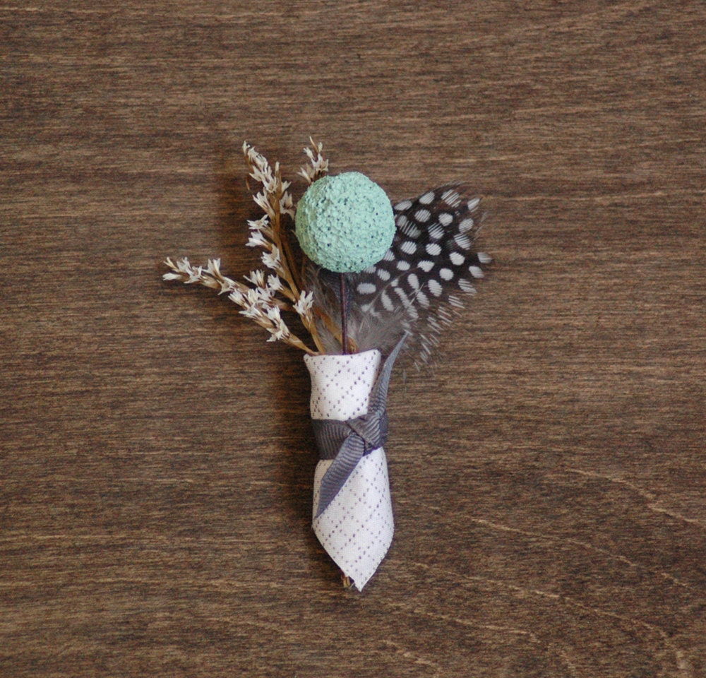 Horton Mens Wedding Boutonniere 5pack - Any Color