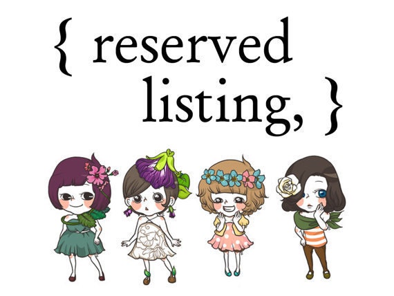 reserved listing for Kym Sadd